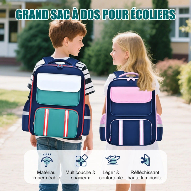 ⏳Promotion à durée limitée⏰Sac à dos scolaire grande capacité pour élève🎒【Livraison gratuite】