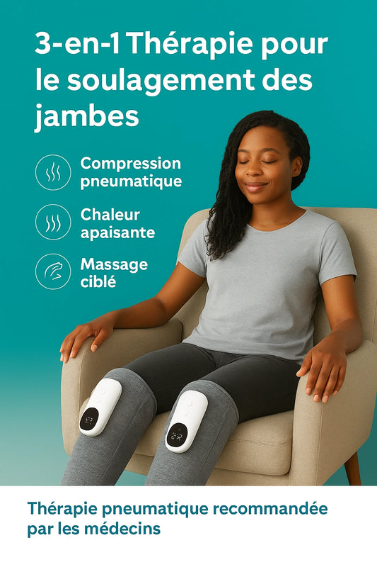 RelaxJambes™ Détente, circulation, énergie — 3 en 1  BF