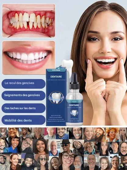 Gouttes dentaires sans fluor à base d'hydroxyapatite pour la protection de l'émail, le blanchiment et une haleine fraîche 🦷✨ ML